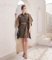 OLIVE ORACLE KAFTAN DRESS