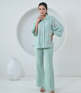 SEA BLUE ROSALINE CO-ORD SET