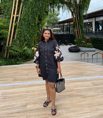 RADHIKA AGGARWAL - OLD WHITE HIBISCUS DRESS