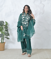 MADHUBALA TUNIC & FARSI PANT WITH DUPATTA