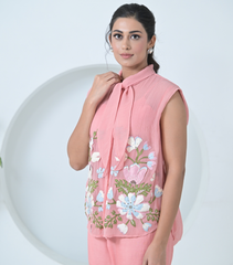 BIG KHUSHBOO CHIFFON SHIRT COORD SET