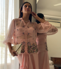 TANVI VIJ - PHOOLWARI PETAL DUSK DRAPE SET