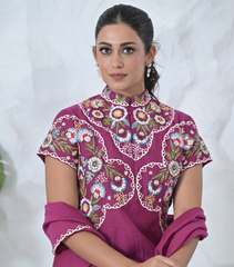 PHOOLWARI ANARKALI SUIT SET
