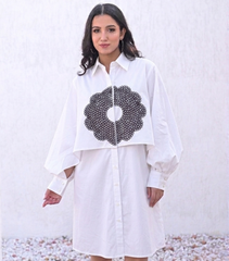 WHITE NOCTURNE ECLIPSE DRESS