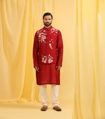 MULTICOLOURED RED BUNDI SET