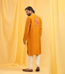 SMALL FLOWER CLUSTER MANGO KURTA SET