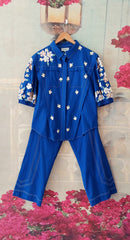 SMALL FLOWER DROP SHOULDER COORD SET