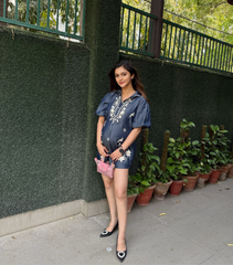 KARINA DOGRA JALAN - EMBER PETAL DENIM DRESS