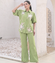 LIME GREEN INFLORESCENCE CO-ORD SET