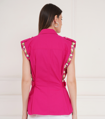 LAPEL SHIRT (SLEEVELESS)