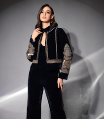 THE OBSIDIAN GLOW JACKET WITH PANTS SET