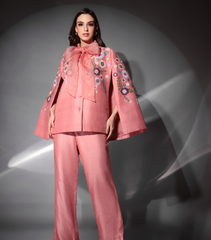 THE ROSETTE BOW CAPE SET