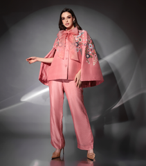 THE ROSETTE BOW CAPE SET