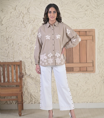IVORY GARDEN STATEMENT SHIRT