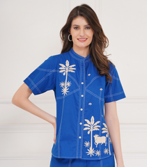 SHORT SLEEVE PICHWAI COORD SET