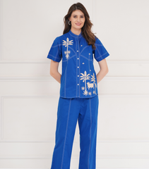 SHORT SLEEVE PICHWAI COORD SET