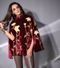 THE CRIMSON LILY CLOAK CAPE