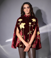 THE CRIMSON LILY CLOAK CAPE