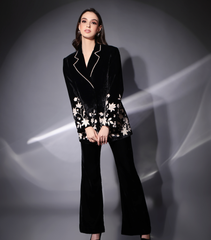 THE MADHUBALA EVENING ORCHID BLAZER SET