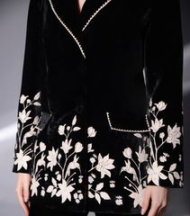 THE MADHUBALA EVENING ORCHID BLAZER SET