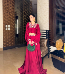 KOMAL KAPOOR GROVER - PHOOLPATTI RANGLAN SKIRT SET