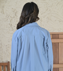 BIG KHUSHBOO POWDER BLUE SHIRT