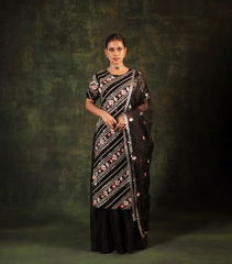 BLACK BEAUTY PICHWAI FLARED PANTS SET