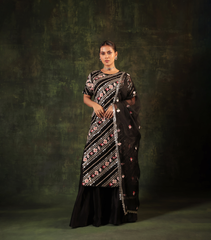 BLACK BEAUTY PICHWAI FLARED PANTS SET