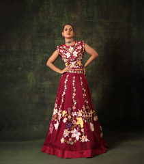 RANI BOTANICAL BEAUTY LEHENGA SET