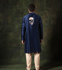 NAVY NEW STORY KURTA SET