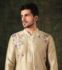 PHOOLWARI MINT BLOOM KURTA SET