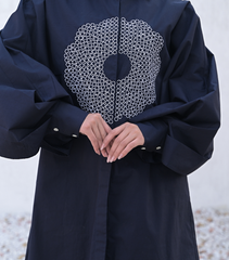 NAVY NOCTURNE ECLIPSE DRESS