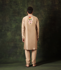BADA BAGH BEIGE BLOOM KURTA SET