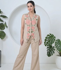 GULAB VEST CO-ORD SET