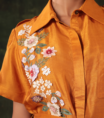 SUNSET PHOOL PATTI A-LINE DRESS