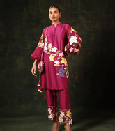 RANI VALLEY OF BOTANICAL FLOWERS TUNIC SET