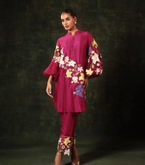 RANI VALLEY OF BOTANICAL FLOWERS TUNIC SET