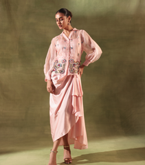 PHOOLWARI PETAL DUSK DRAPE SET