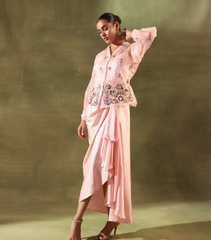 PHOOLWARI PETAL DUSK DRAPE SET