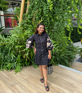 RADHIKA AGGARWAL - OLD WHITE HIBISCUS DRESS