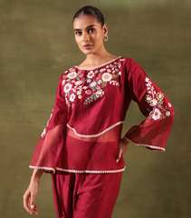 PHOOL PATTI ORGANZA SWIRL CO-ORD SET