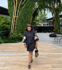 RADHIKA AGGARWAL - OLD WHITE HIBISCUS DRESS