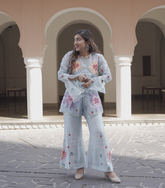 AMY CHHABRA - ORGANZA FLORAL ZIPPER SET