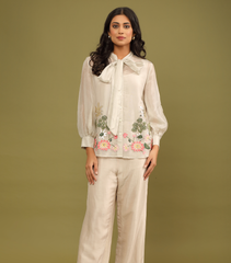 BEIGE PICHWAI CO-ORD SET