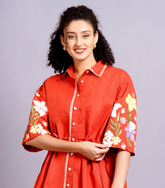 DRAWSTRING BOTANICAL CO-ORD SET