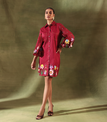 GARDEN BLOOM BADABAGH SHIRT STYLE DRESS