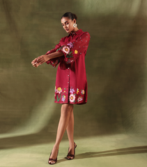 GARDEN BLOOM BADABAGH SHIRT STYLE DRESS
