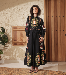 MOONLIGHT MOSAIC FLARED DRESS