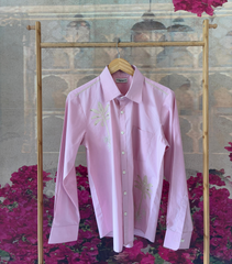 CLASSIC PINK SHIRT WITH PICHWAI TREES