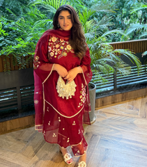 GIA SHARMA - PHOOLPATTI ORGANZA SWIRL SUIT SET